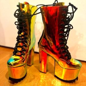 NWOB Club Exx Platform Boots